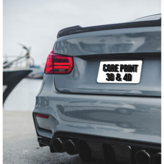4d Number Plate (Rectangle)