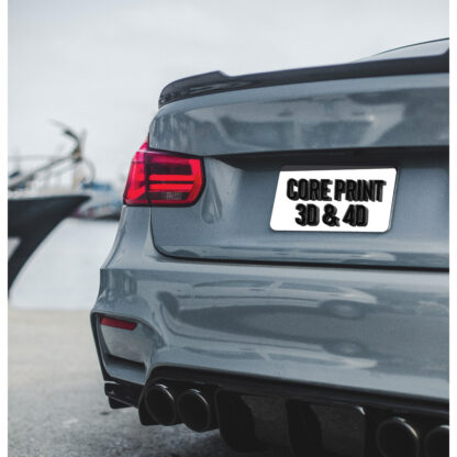 4d Number Plate (Rectangle)