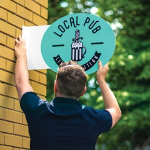 Low Cost Projecting Sign