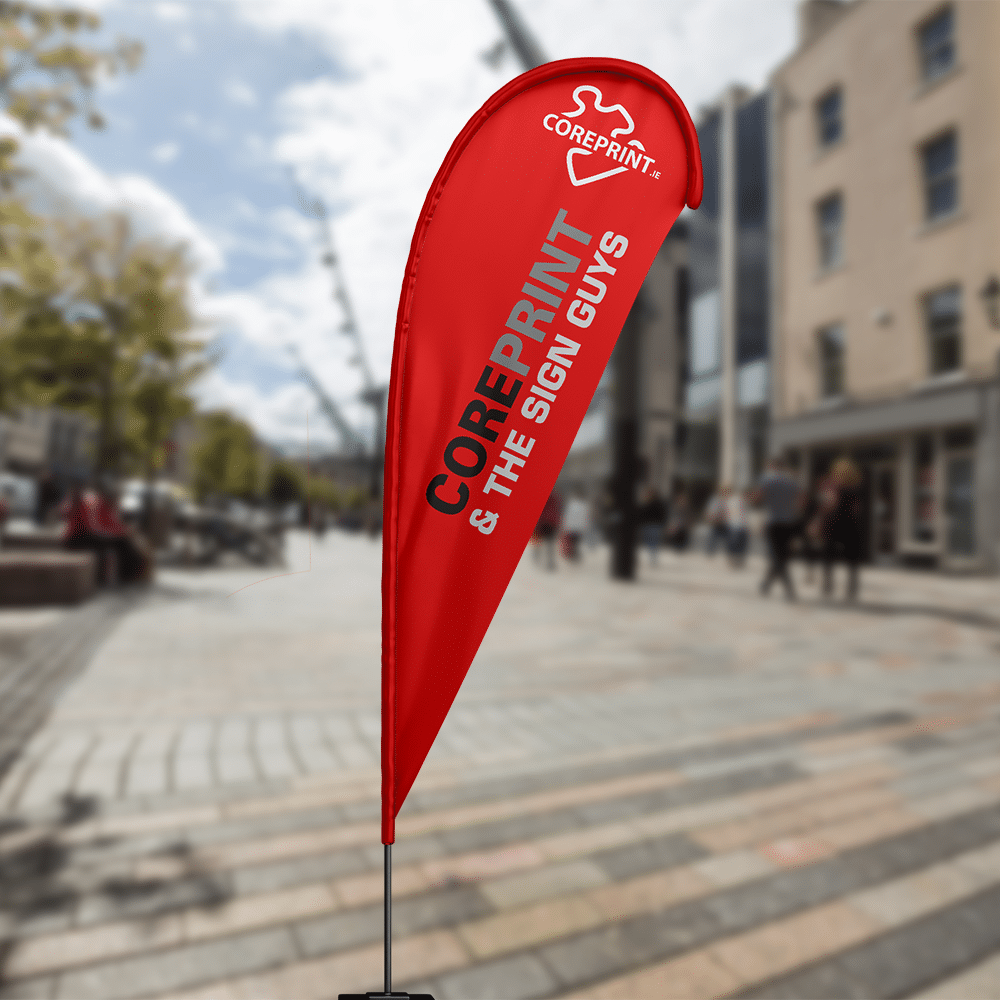 Teardrop Flag with Pole