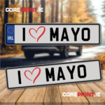 Funny and novelty number plate from coreprint.ie