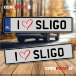 Funny and novelty number plate from coreprint.ie