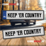 Funny and novelty number plate from coreprint.ie