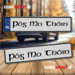 Funny and novelty number plate from coreprint.ie