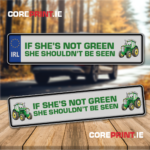 Funny and novelty number plate from coreprint.ie