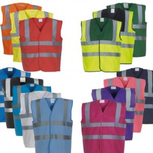 Printed Hi-Viz Coloured Vests