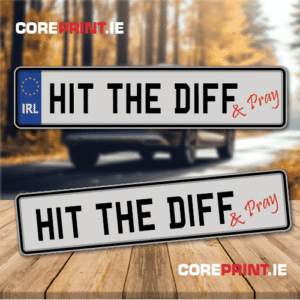 Novelty Plates - Hit The Diff