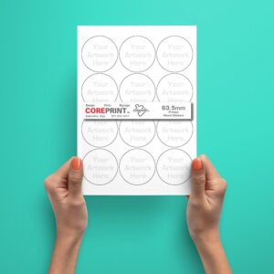 Circle Paper Stickers 63.5 mm