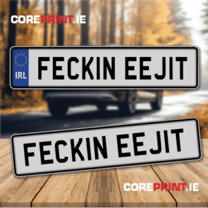 Novelty Plates - Feckin Eejit