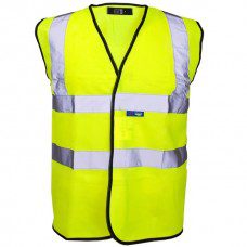 Printed Yellow Hi Viz Waistcoat