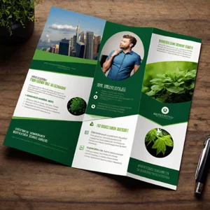 A4 Tri-Fold Brochure Leaflet